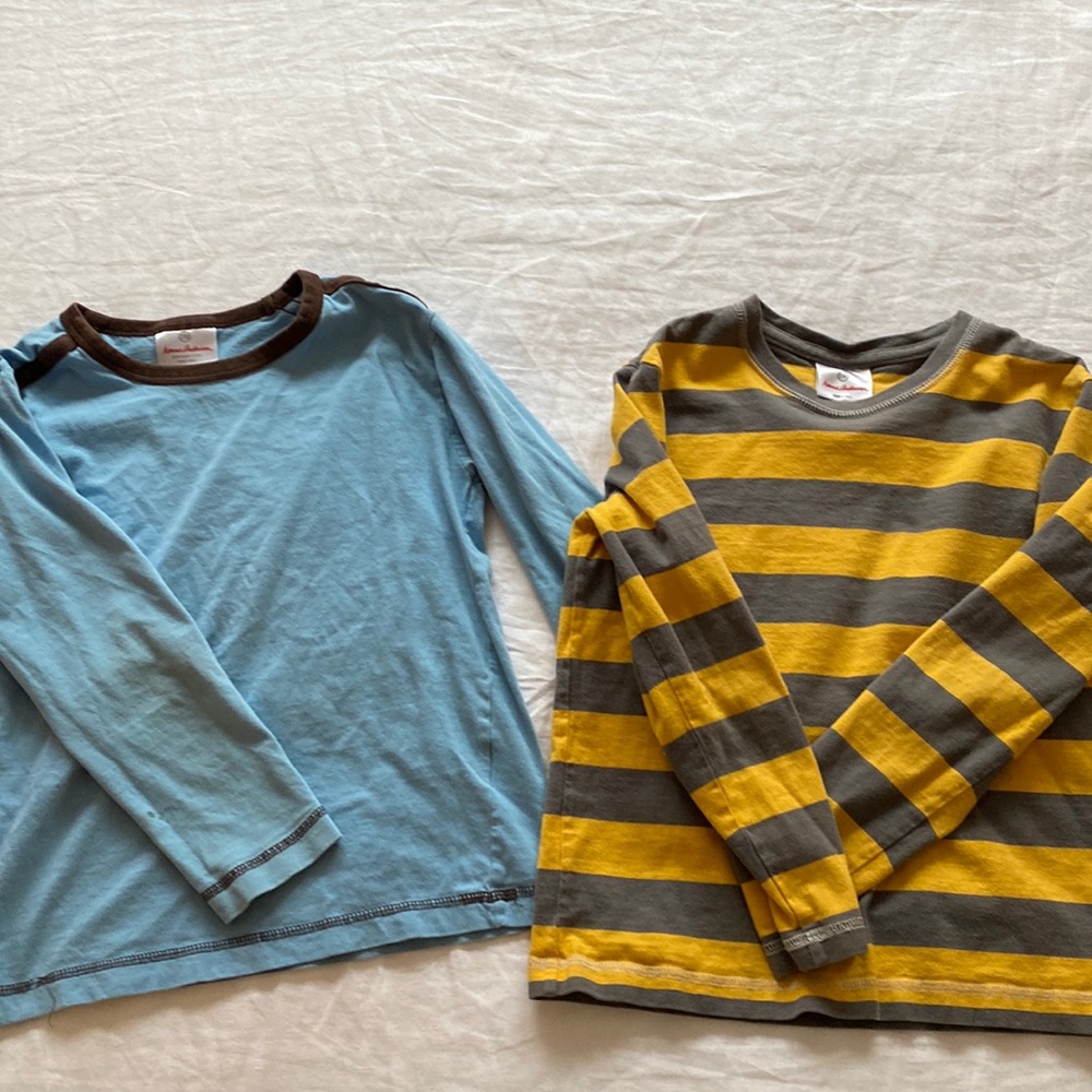 2 size 8 Hanna Andersson long sleeve tees